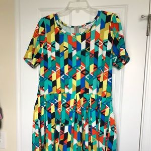Lularoe Amelia, worn once.